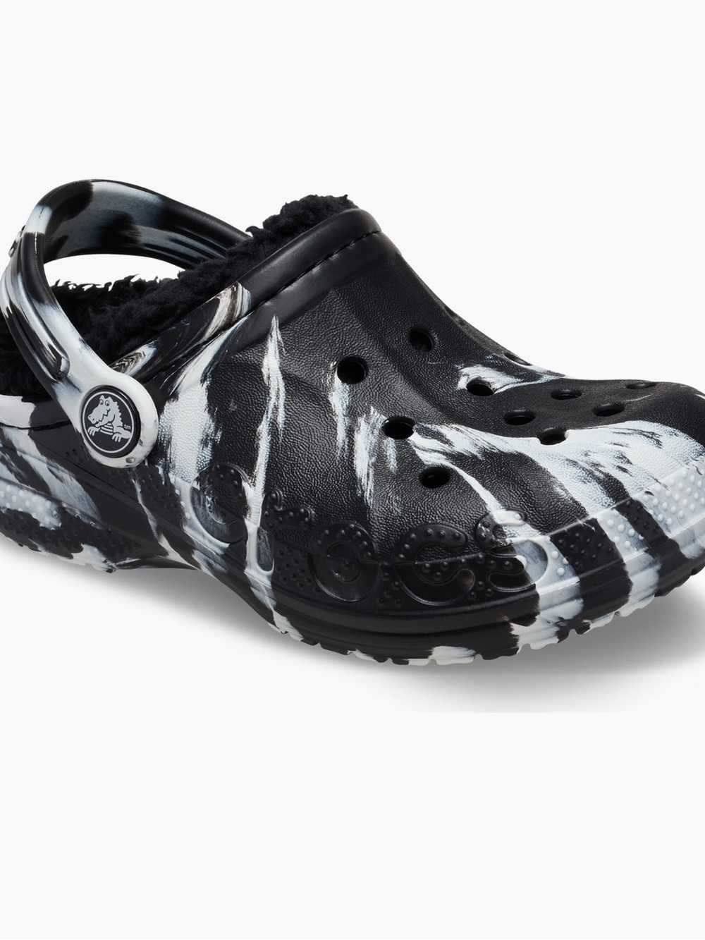 CROCS Kids' Baya Marbled Fleece Lined Clog (Little Kid, Toddler)